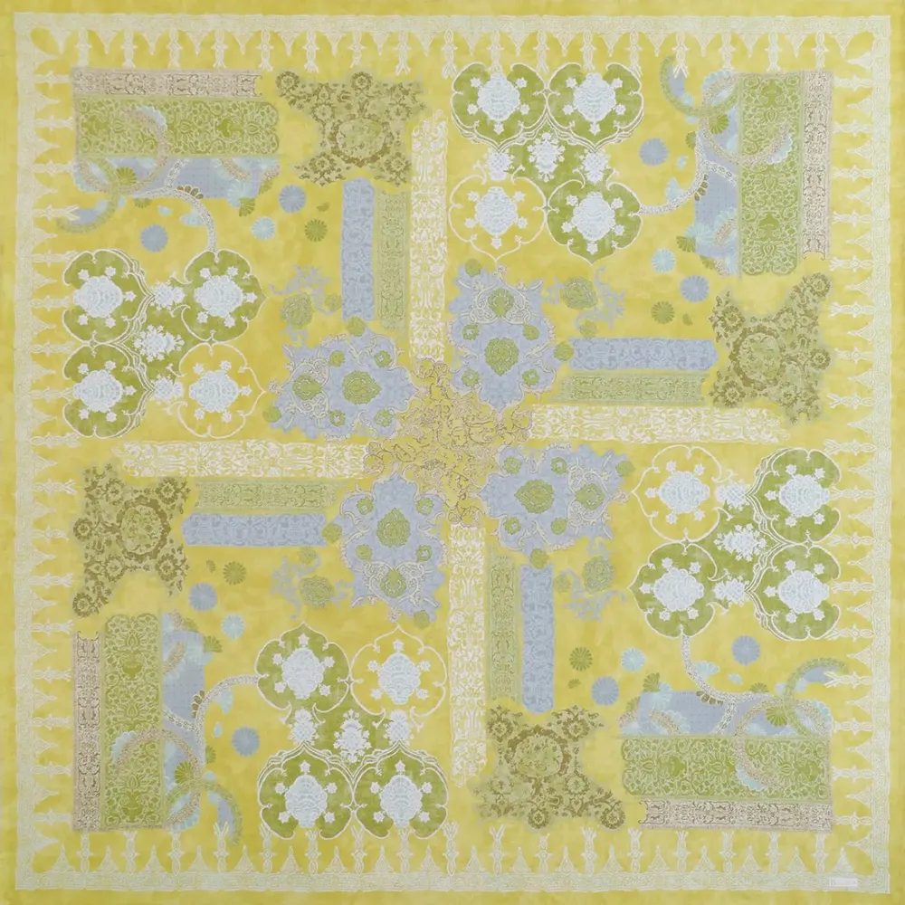 Table linen - Rialto tablecloth - lime - BEAUVILLÉ