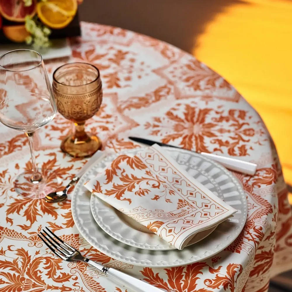 Table linen - Topkapi table set - apricot - BEAUVILLÉ