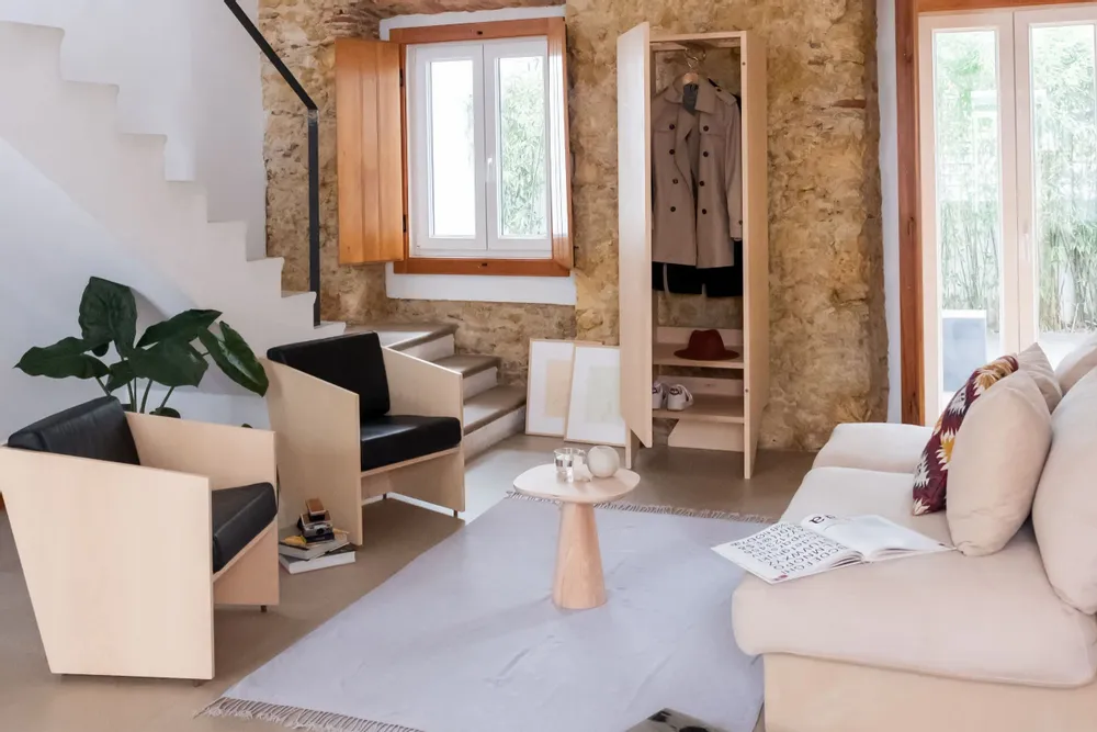 Assises pour bureau - Fauteuil en bois de chêne et cuir authentique - Álvaro Siza Vieira - MOR