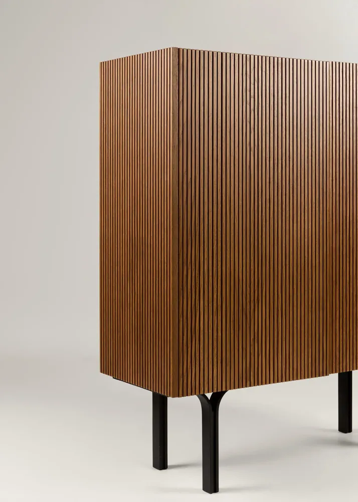 Sideboards - Winston Drinks Cabinet Wood + Marble + Metal - ARBORE BY CAREL WOODWORKS