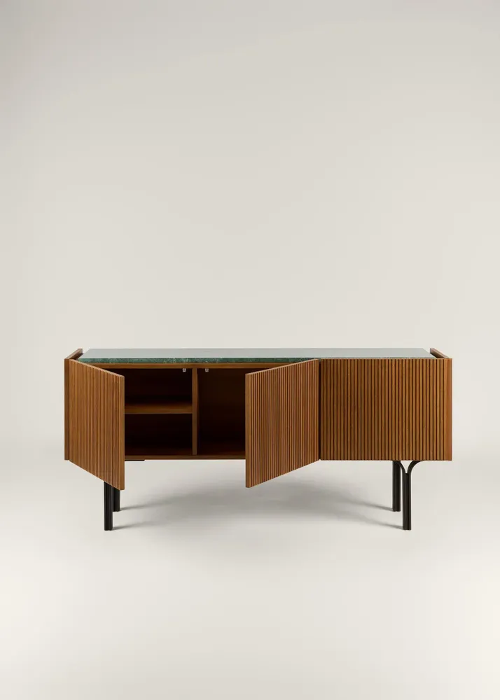 Sideboards - Jacqueline Credenza Wood + Marble + Metal - ARBORE BY CAREL WOODWORKS