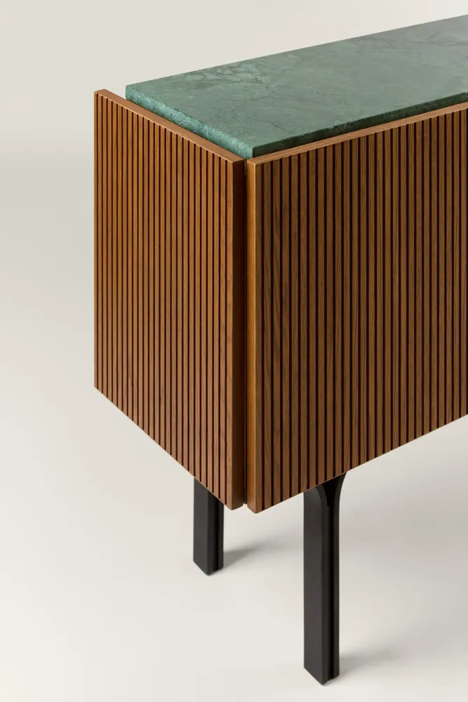Sideboards - Jacqueline Credenza Wood + Marble + Metal - ARBORE BY CAREL WOODWORKS