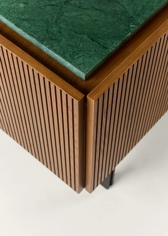 Sideboards - Jacqueline Credenza Wood + Marble + Metal - ARBORE BY CAREL WOODWORKS