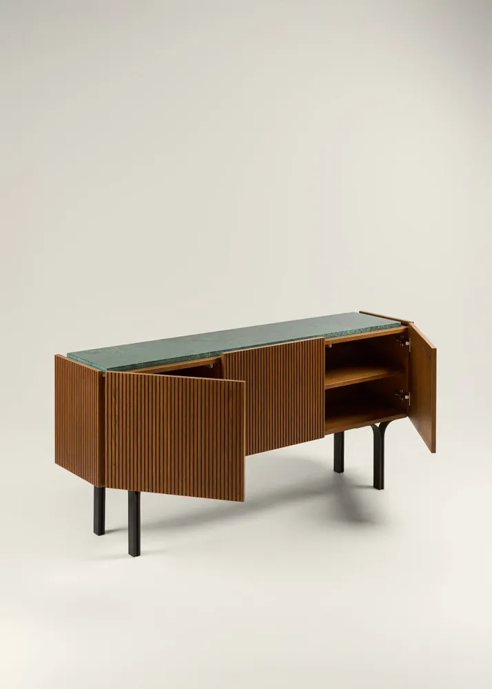 Sideboards - Jacqueline Credenza Wood + Marble + Metal - ARBORE BY CAREL WOODWORKS