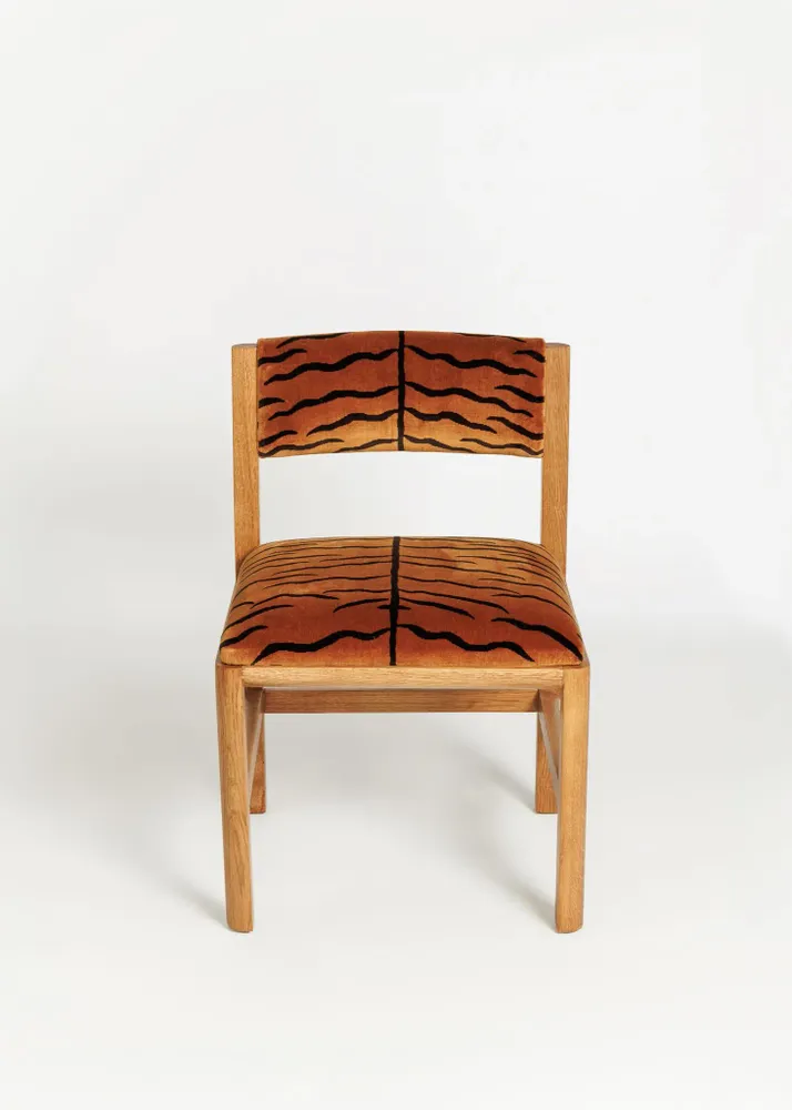Chairs - IAM_Chair  Oak + Upholstery + Custom Fabric - ARBORE BY CAREL WOODWORKS