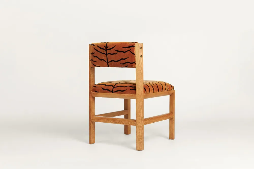 Chairs - IAM_Chair  Oak + Upholstery + Custom Fabric - ARBORE BY CAREL WOODWORKS