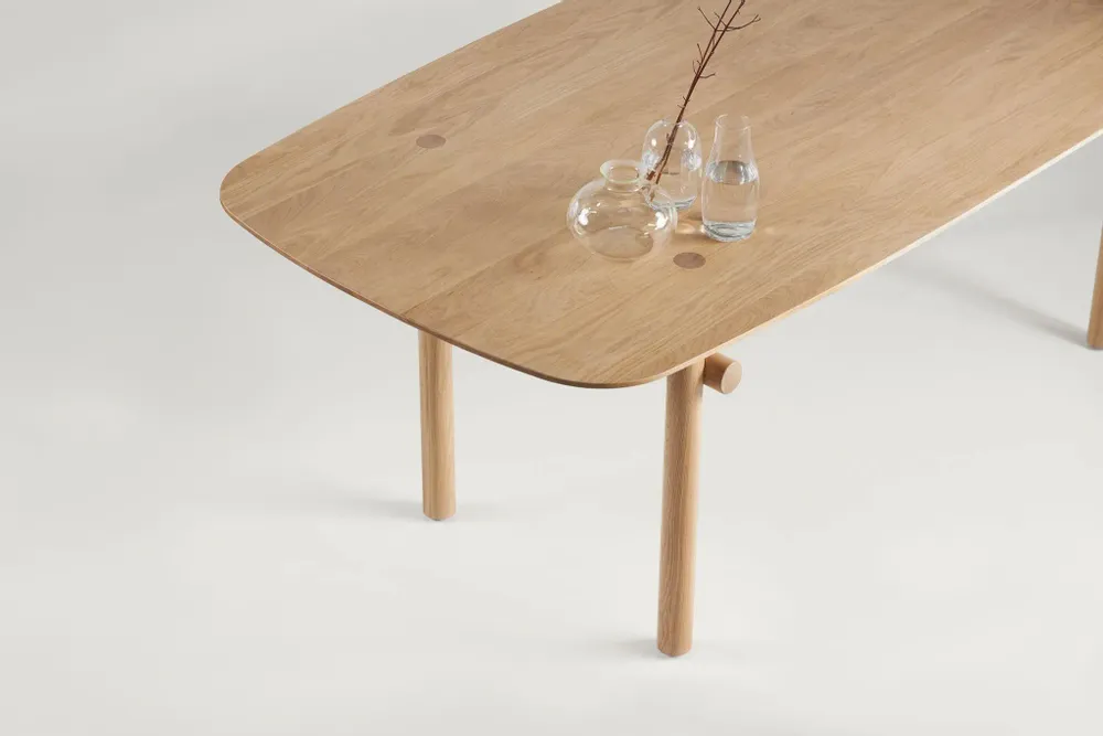 Dining Tables - Steekla Table Solid Oak Natural - ARBORE BY CAREL WOODWORKS