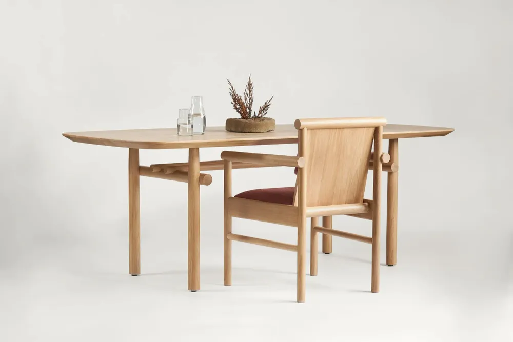 Dining Tables - Steekla Table Solid Oak Natural - ARBORE BY CAREL WOODWORKS