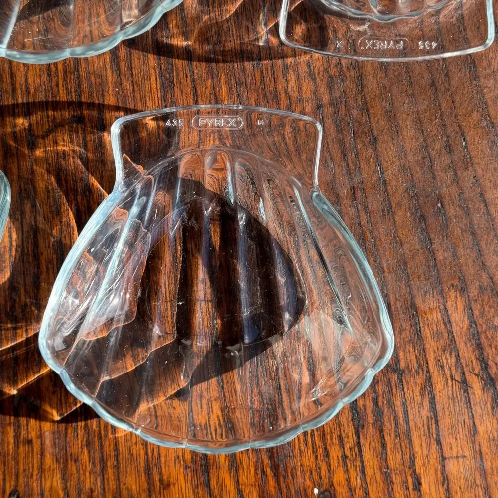 Bols - Lot de 7 coupelles coquille en verre Pyrex France vintage - OFFICE OBJETS