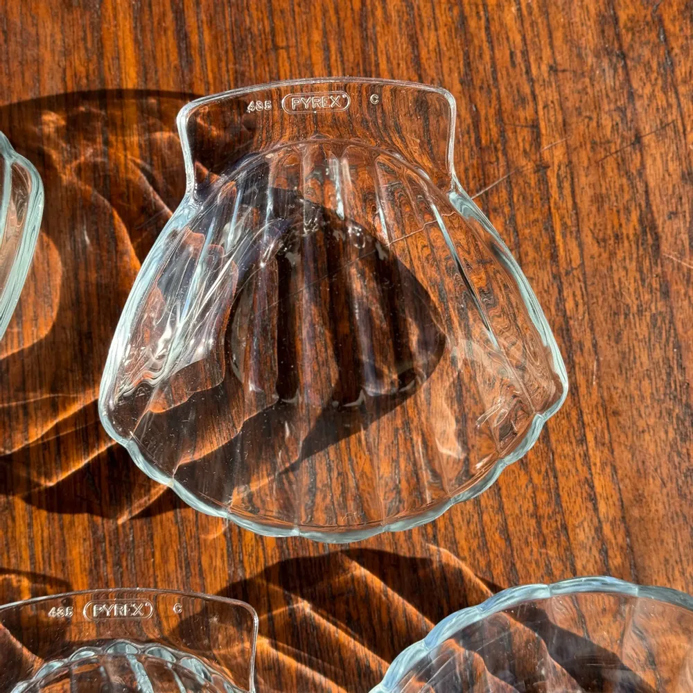 Bols - Lot de 7 coupelles coquille en verre Pyrex France vintage - OFFICE OBJETS