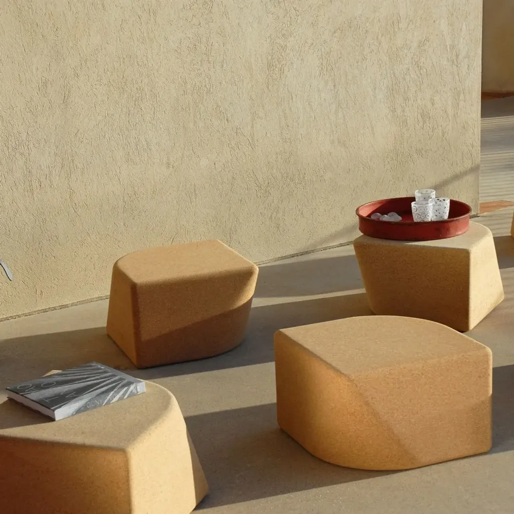 Tables de jardin - MONOCORK: module multifonction (tabouret/table d'appoint...) en liège - EZEÏS