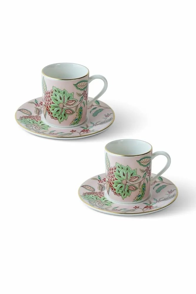 Tasses et mugs - Flora Collection Porcelain Coffee Cup  (Sets of 2) - SOMNIA ATELIER