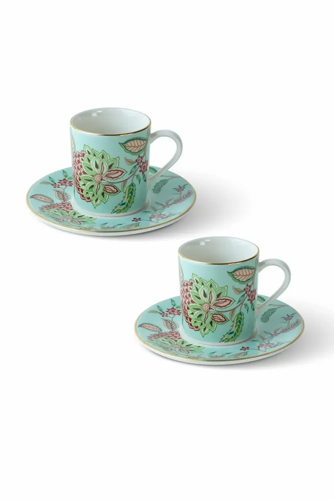 Tasses et mugs - Flora Collection Porcelain Coffee Cup  (Sets of 2) - SOMNIA ATELIER