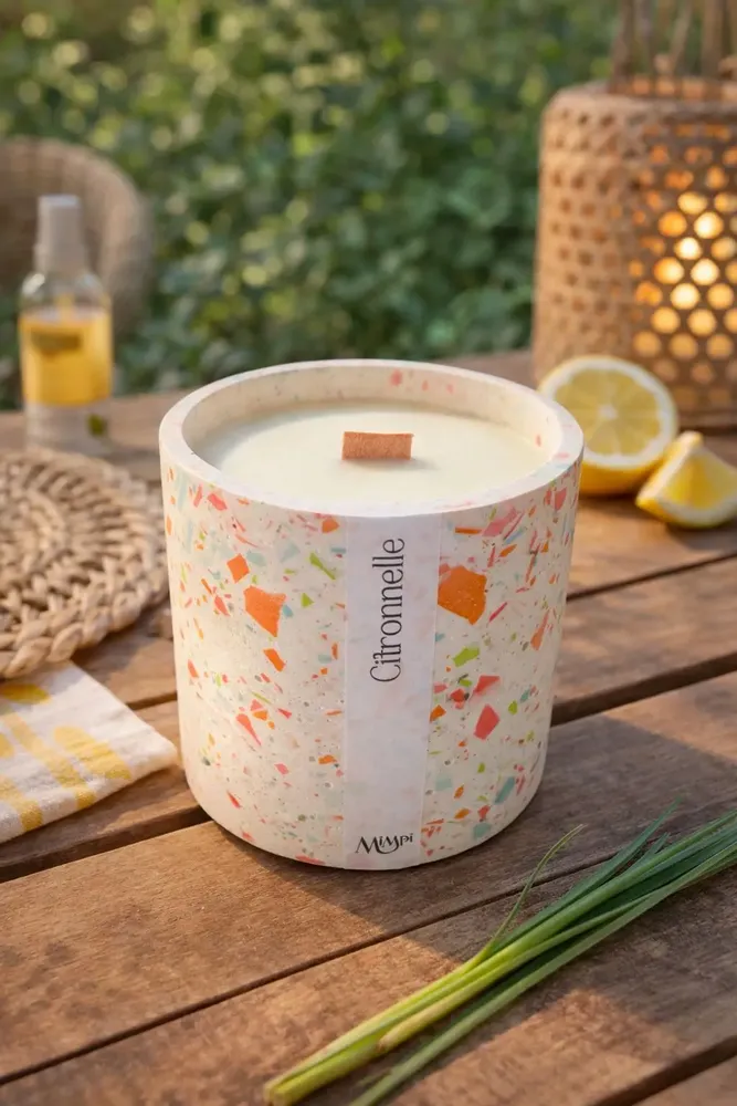 Bougies - Bougie Terrazzo – Citronnelle - MIMPI