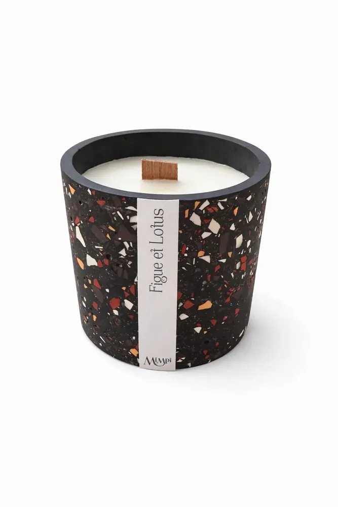 Bougies - Bougie Terrazzo – Figue et Lotus - MIMPI