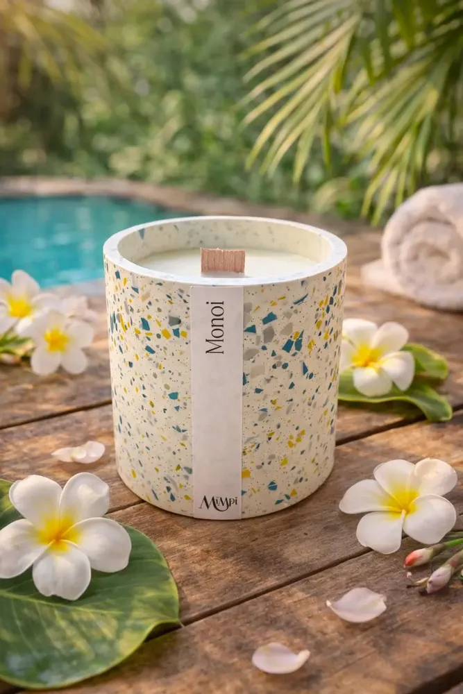 Bougies - Bougie Terrazzo – Monoï - MIMPI