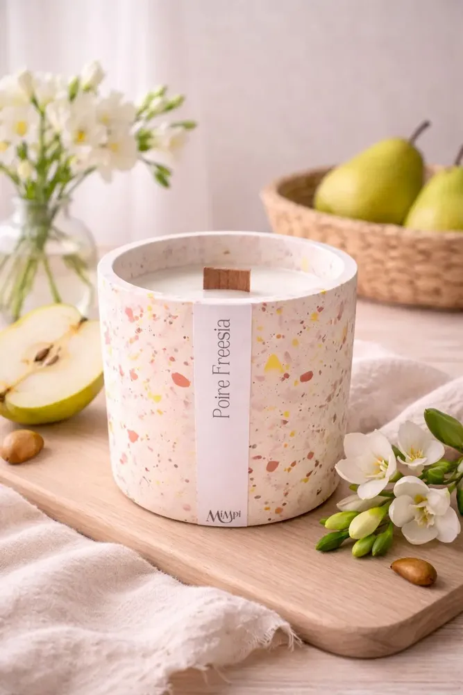 Bougies - Bougie Terrazzo – Poire Freesia - MIMPI