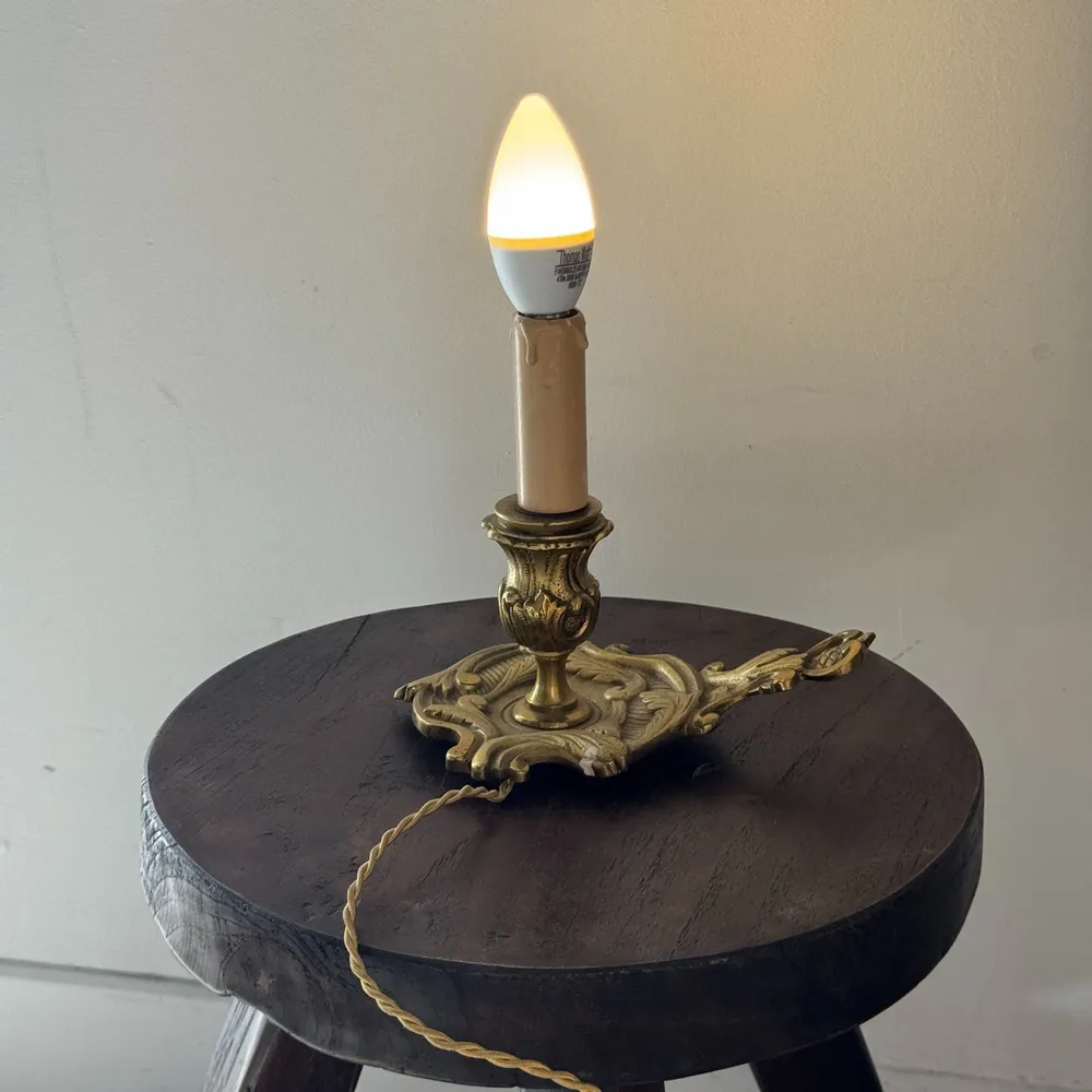Table lamps - Small antique classic gold table lamp, H17 D12 - OFFICE OBJETS