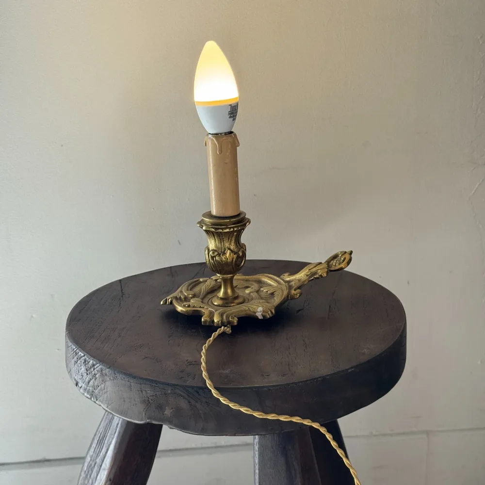 Table lamps - Small antique classic gold table lamp, H17 D12 - OFFICE OBJETS