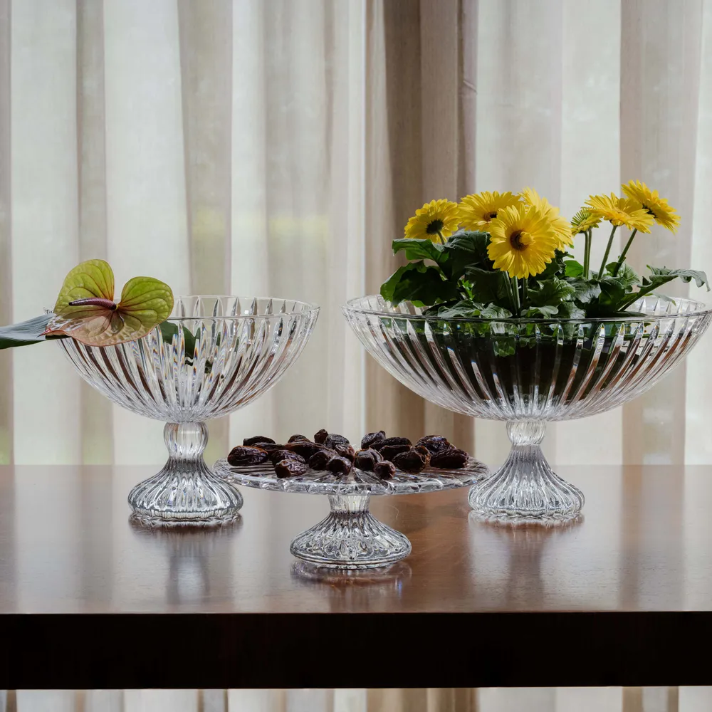 Objets de décoration - Centre de table, bol et plat à pieds Imperium - MARIO CIONI & C