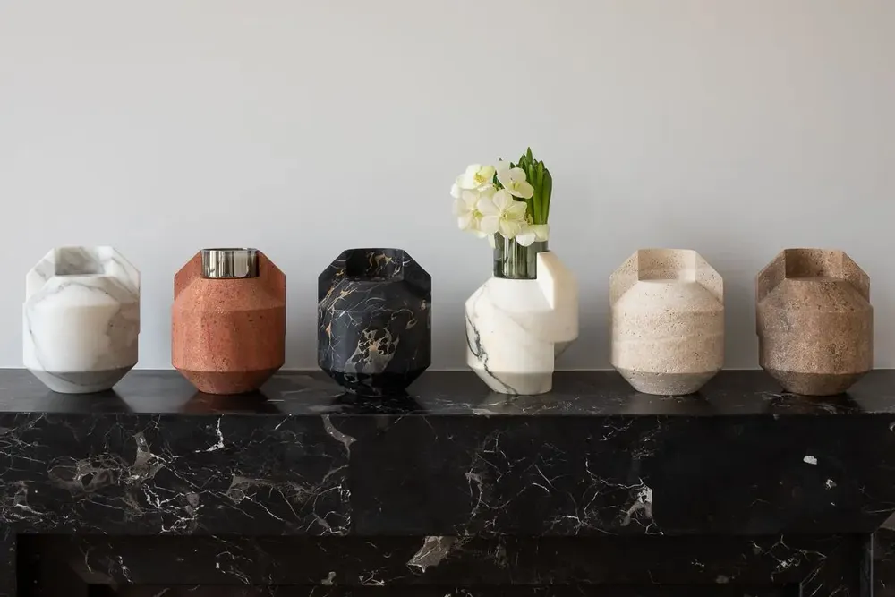 Candlesticks and candle holders - Vase for flower -marble TOUCANA PHOTOPHORE - OOUMM