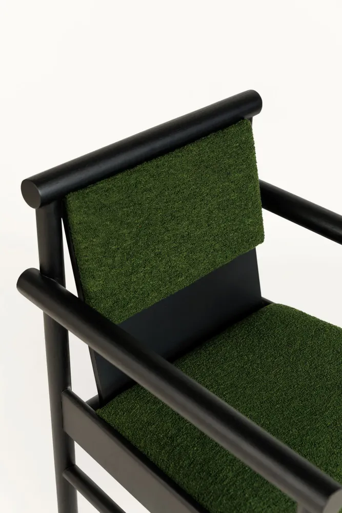 Chairs - Steekla Chair Solid Oak + Upholstery Natural + Custom Upholstery - ARBORE BY CAREL WOODWORKS