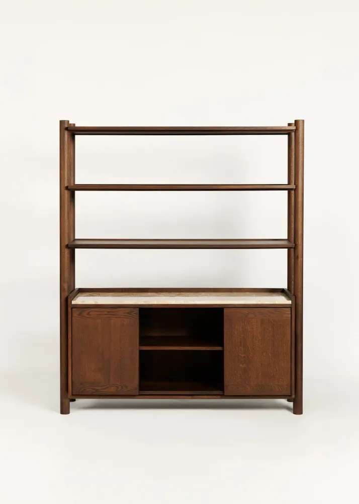 Buffets - Steekla Storage Unit w Marble Chêne - ARBORE BY CAREL WOODWORKS