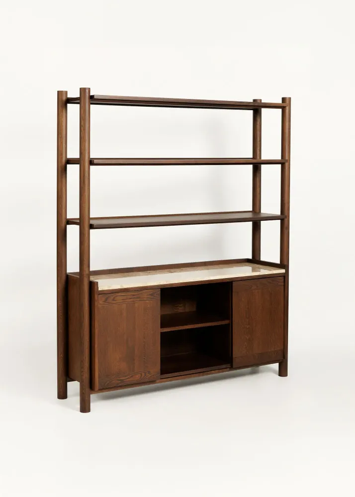 Buffets - Steekla Storage Unit w Marble Chêne - ARBORE BY CAREL WOODWORKS