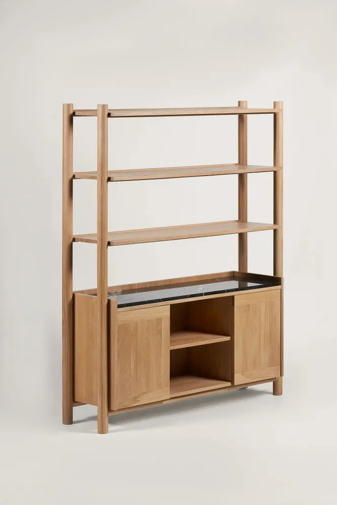 Buffets - Steekla Storage Unit w Marble Chêne - ARBORE BY CAREL WOODWORKS