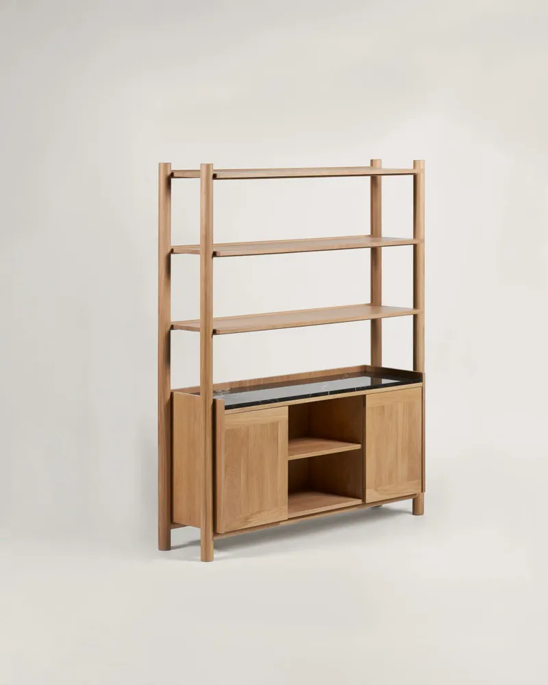 Buffets - Steekla Storage Unit w Marble Chêne - ARBORE BY CAREL WOODWORKS