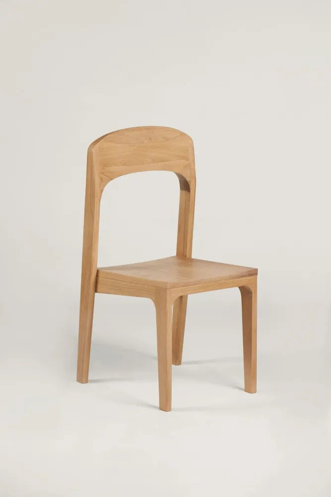 Chairs - heron Chair Solid Oak Natural - ARBORE BY CAREL WOODWORKS