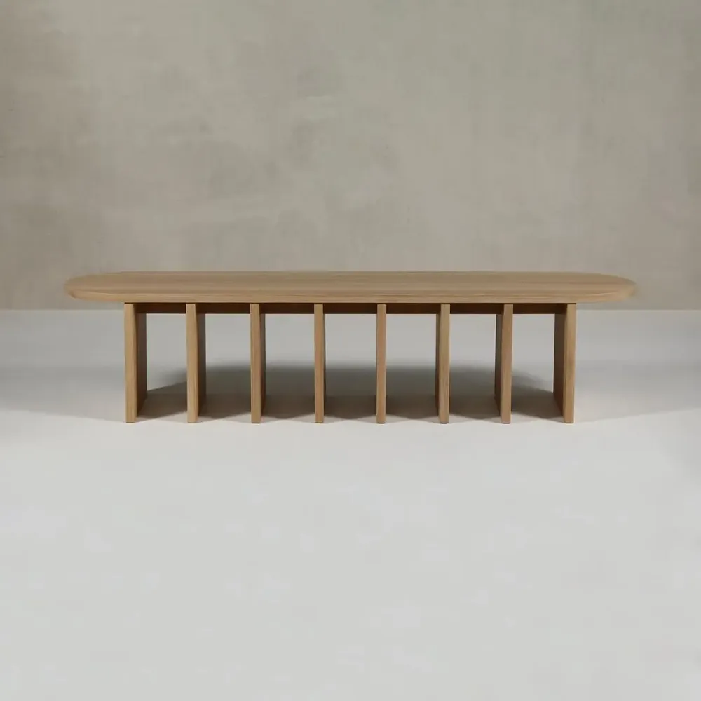 Bancs - Onix Chêne massif + Tissu d’ameublement Naturel + Tissu sur mesure - ARBORE BY CAREL WOODWORKS