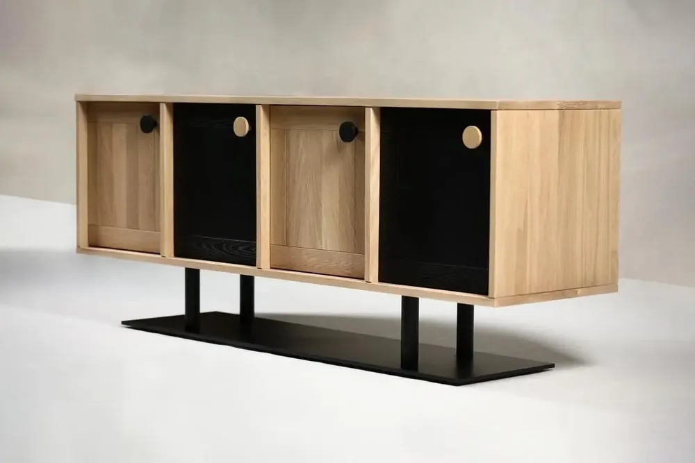 Sideboards - Buttons 2 Oak + Metal Natural - ARBORE BY CAREL WOODWORKS