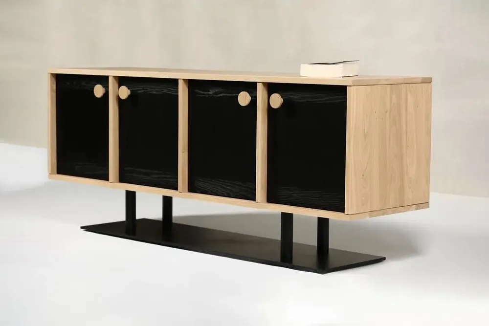 Sideboards - Buttons 1 Oak + Metal Natural - ARBORE BY CAREL WOODWORKS