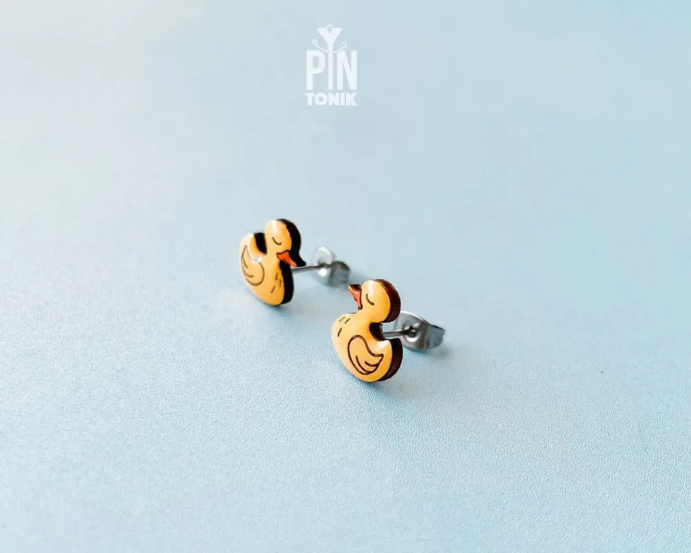 Jewelry - Rubber Duck Stud Earrings - PINTONIK