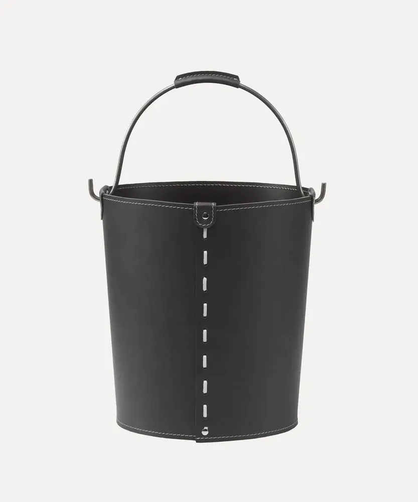 Boîtes de rangement  - Seau rangement design cuir VINTAGE - LIMAC DESIGN