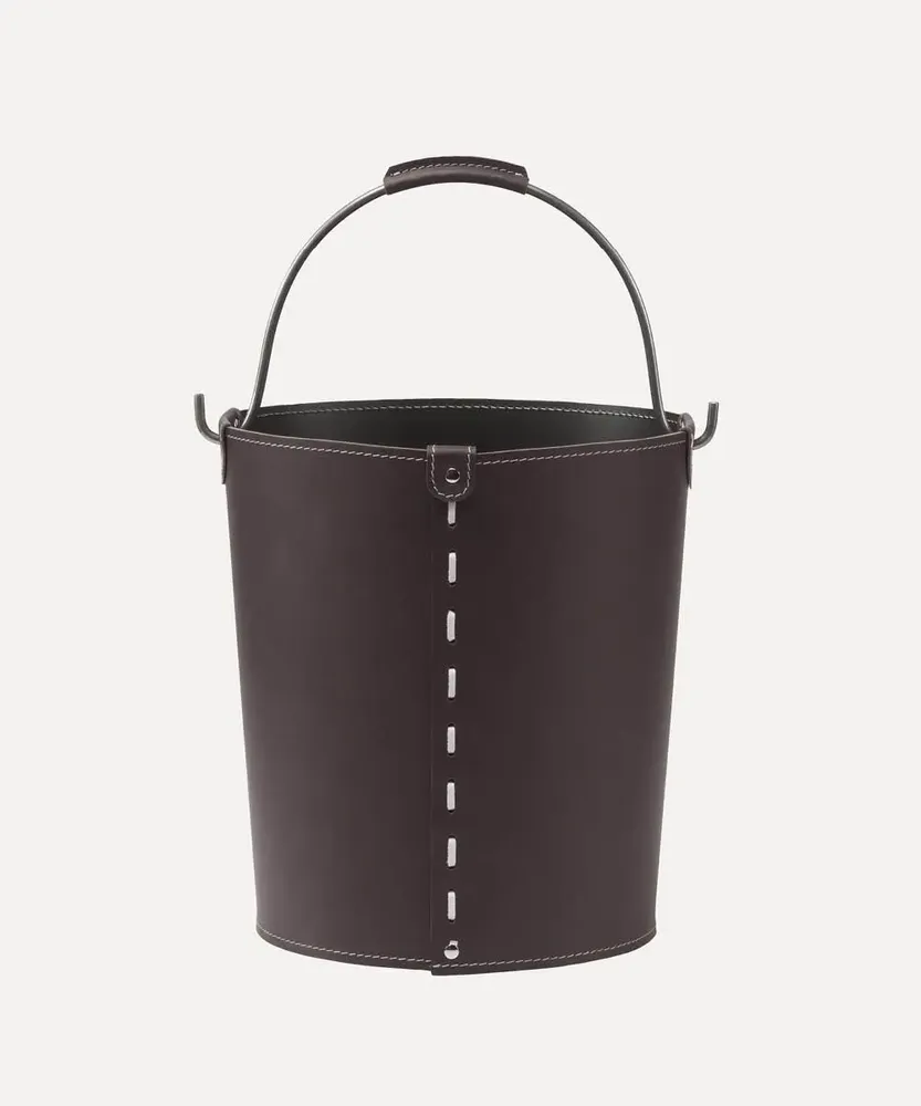 Boîtes de rangement  - Seau rangement design cuir VINTAGE - LIMAC DESIGN