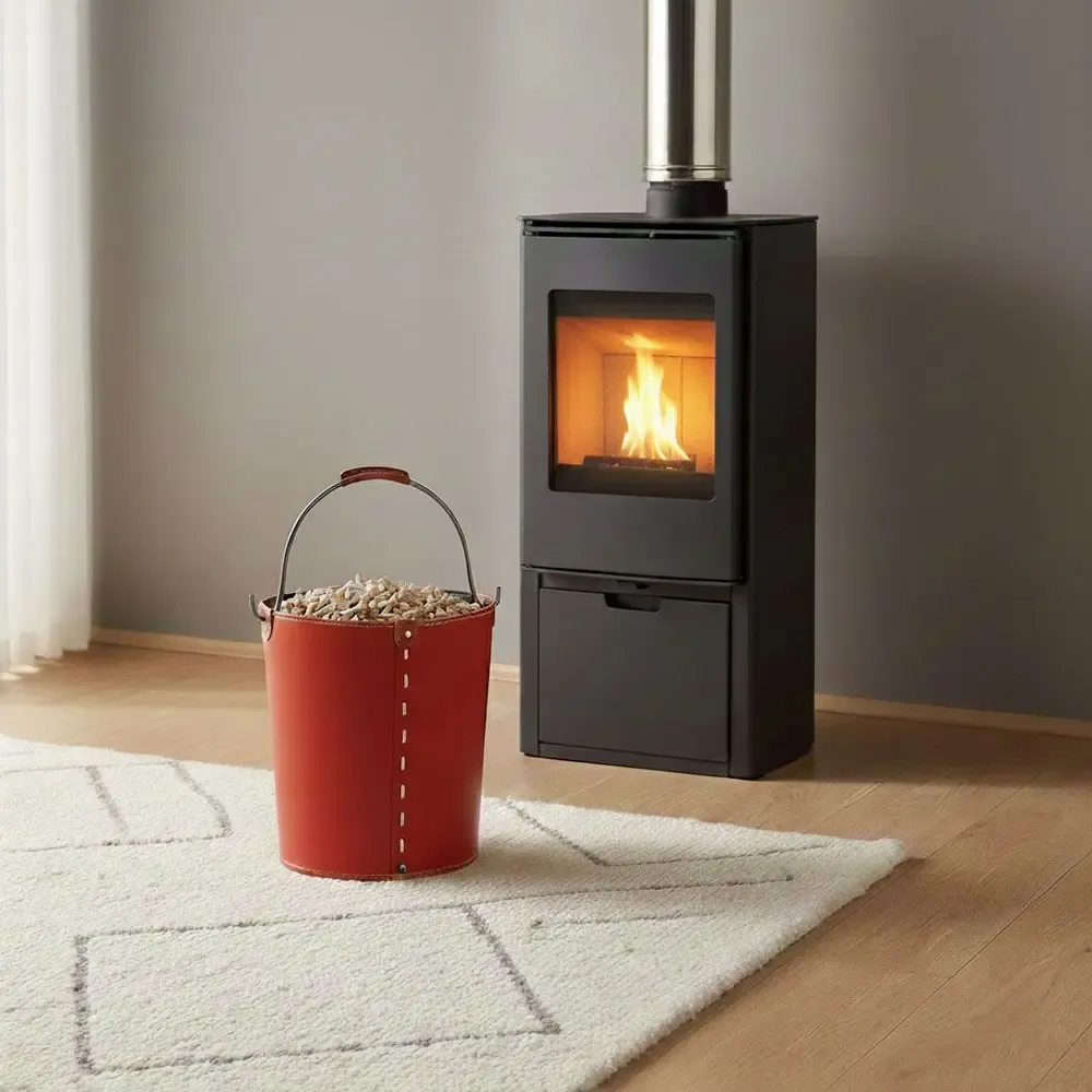 Boîtes de rangement  - Seau rangement design cuir VINTAGE - LIMAC DESIGN