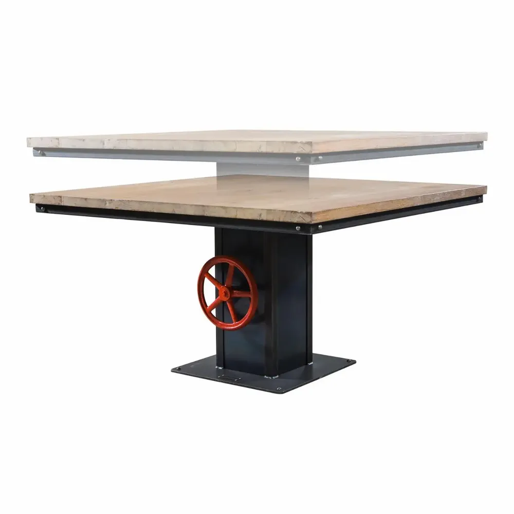 Bureaux d'entreprise - SL-030 Adjustable Square Industrial Table - STURDY-LEGS