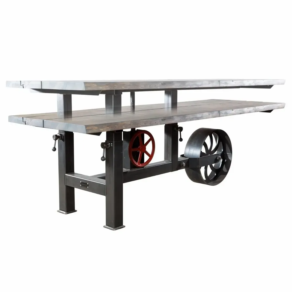 Bureaux d'entreprise - SL-035  Adjustable Wheelbarrow Industrial Table - STURDY-LEGS