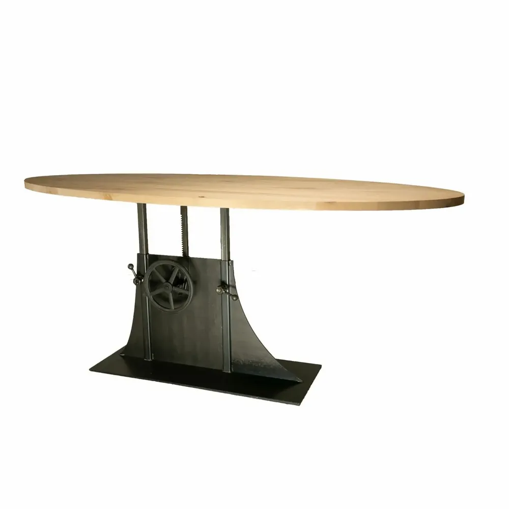 Tables de réunion - SL-043 Adjustable Central-Base Industrial Table - STURDY-LEGS