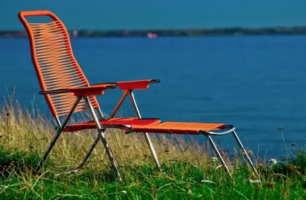 Lawn armchairs - SPAGHETTI - Outdoor Relax armchair with strings in PVC - FIAM SRL