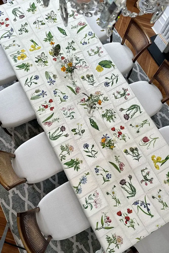 Table cloths - John Derian Collaborations - Linen Tablecloths & Napkins - SUMMERILL AND BISHOP