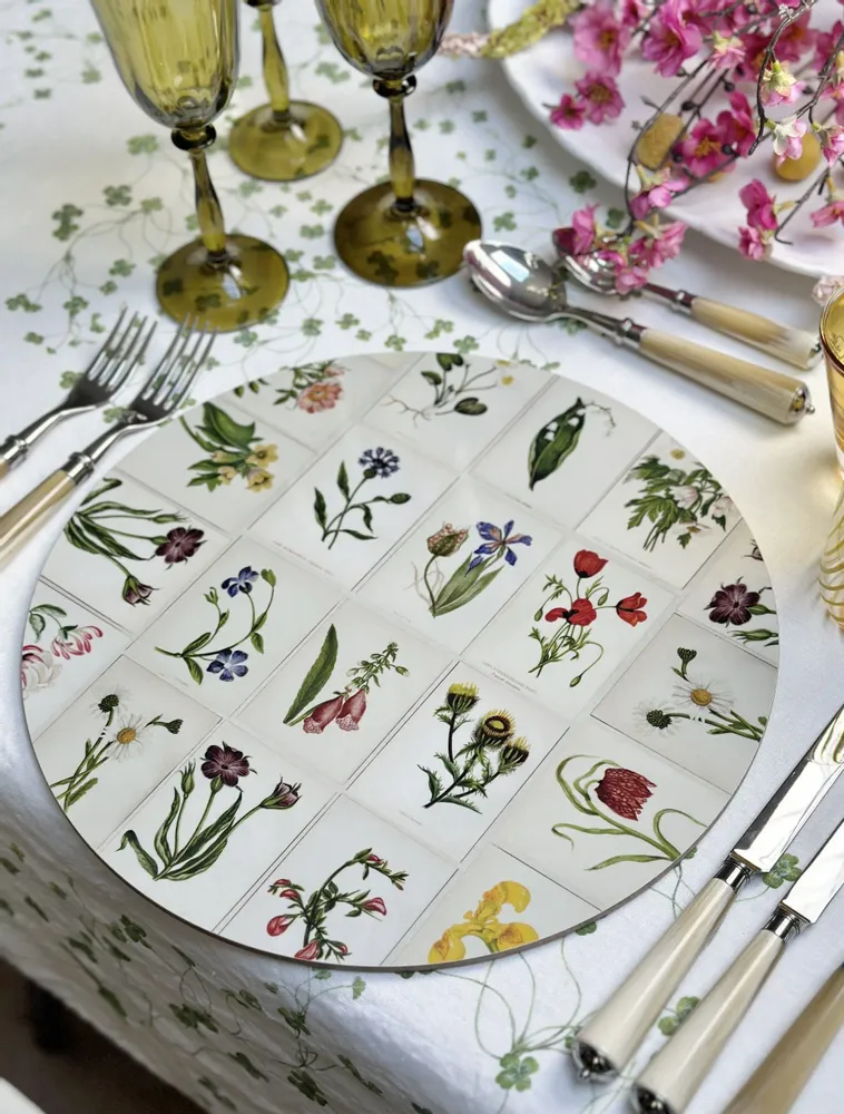 Table cloths - John Derian Collaborations - Linen Tablecloths & Napkins - SUMMERILL AND BISHOP