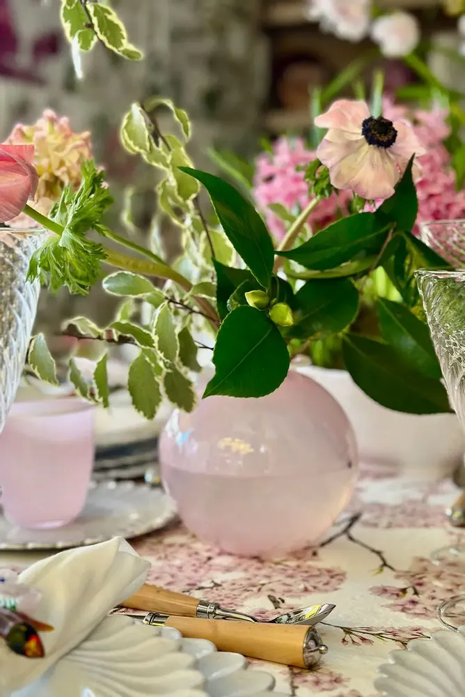 Linge de table textile - Nappe et serviettes en lin BLOSSOM - SUMMERILL AND BISHOP