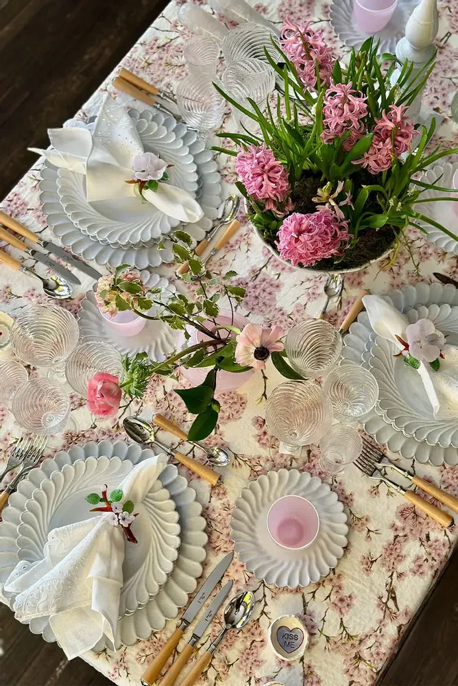 Linge de table textile - Nappe et serviettes en lin BLOSSOM - SUMMERILL AND BISHOP