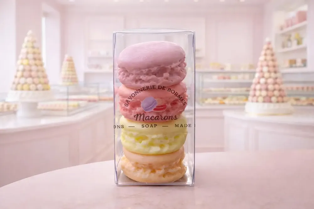 Cosmétiques - Savon Macaron - SAVONNERIE DE BORMES