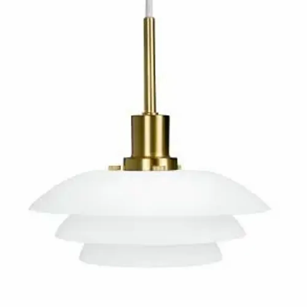 Ceiling lights - DL20 opal/ brass pendant - DYBERG LARSEN