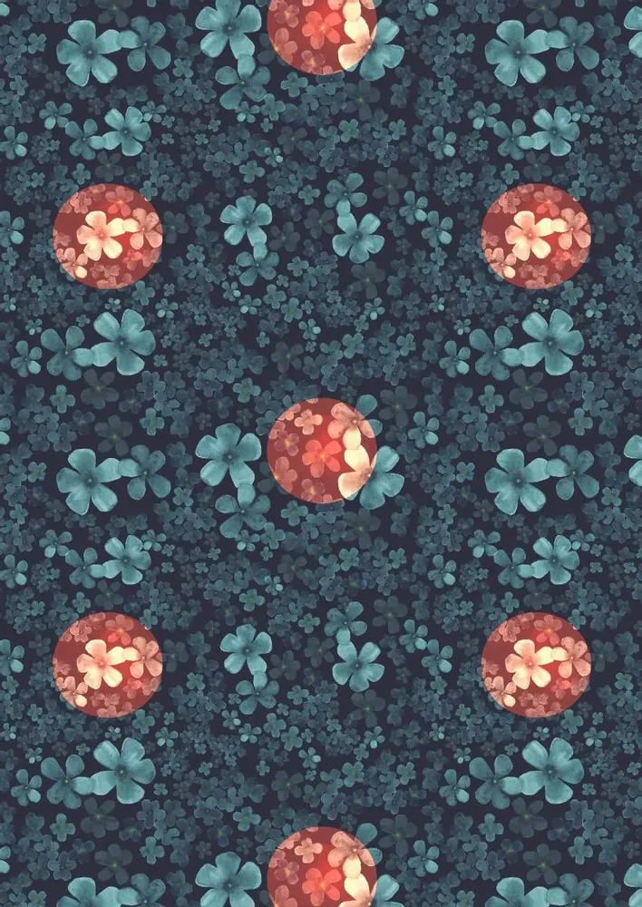 Textile and surface design - F250010 Marie Pattern Design - PAOLA PAGANO