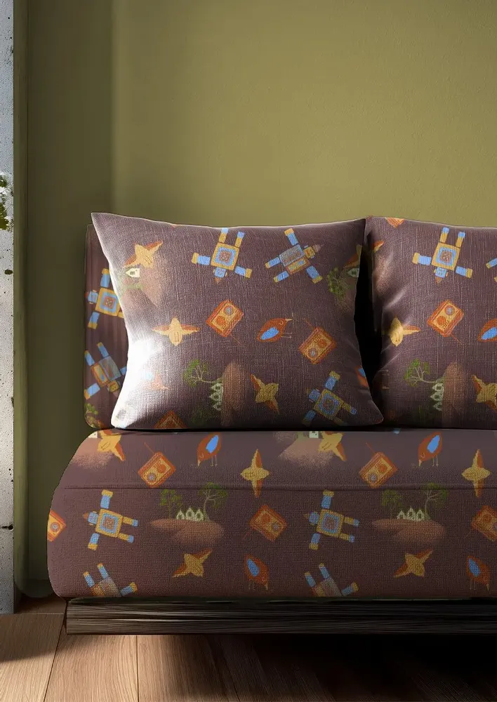 Textile and surface design - C026007 Radio Lucinda & Tin Man Pattern Design - PAOLA PAGANO